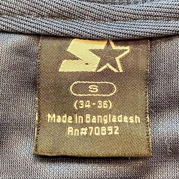 Starter Front Zip Closure Midnight Navy Jacket Size Small - Picture 4 of 12